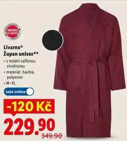 Lidl Livarno Župan unisex nabídka