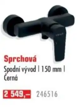 Uni Hobby Sprchová Spodní vývod | 150 mm | Černá nabídka