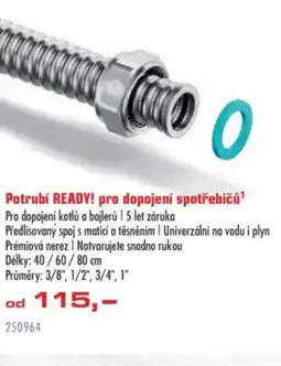 Uni Hobby Potrubí READY! pro dopojení spotřebičů¹ nabídka