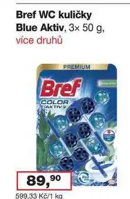 Ráj drogerie Bref WC kuličky, 3x50g více druhů nabídka