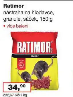Ráj drogerie Ratimor nástraha na hlodavce nabídka