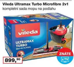 Ráj drogerie Vileda Ultramax Turbo microfibre 2v1 nabídka