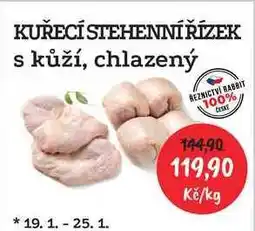 RABBIT řeznictví KUŘECÍ STEHENNÍŘÍZEK s kůží, chlazený nabídka