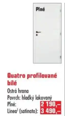 Uni Hobby Quatro profilované bílé nabídka