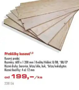 Uni Hobby Překližky kusové nabídka