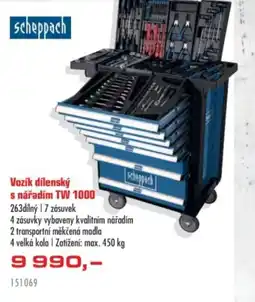 Uni Hobby Scheppach Vozík dílenský s nářadím TW 1000 nabídka