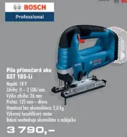 Uni Hobby BOSCH Professional Pila přímočará aku GST 185-Li nabídka