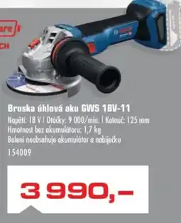 Uni Hobby BOSCH Professional Bruska úhlová aku GWS 18V-11 nabídka