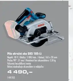 Uni Hobby BOSCH Professional Pila okružní aku GKS 185-Li nabídka