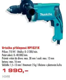 Uni Hobby Makita Vrtačka příklepová HP1631K nabídka