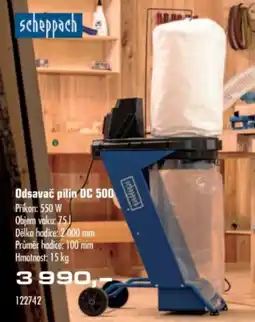Uni Hobby Scheppach Odsavač pilin DC 500 nabídka