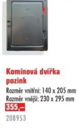 Uni Hobby Komínová dvířka pozink nabídka