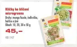 Uni Hobby Klíčky ke klíčení microgreens nabídka