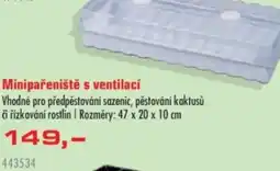 Uni Hobby Minipařeniště s ventilací nabídka