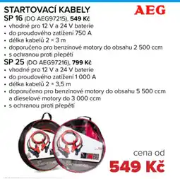 Auto Kelly Startovací kabely nabídka
