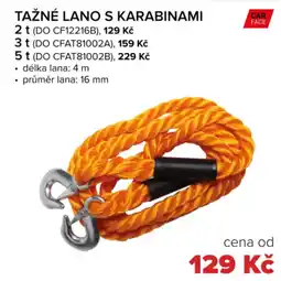 Auto Kelly Tažné lano s karabinami nabídka
