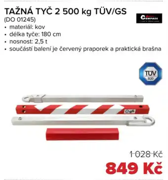 Auto Kelly Tažná tyč 2 500 kg tüv/gs nabídka