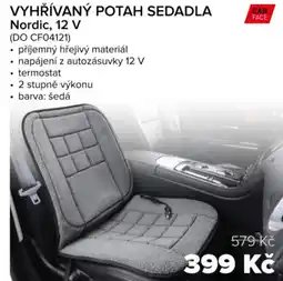 Auto Kelly Vyhřívaný potah sedadla nordic, 12 v nabídka