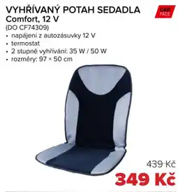 Auto Kelly Vyhřívaný potah sedadla comfort, 12 v nabídka
