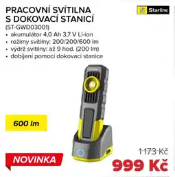 Auto Kelly Pracovní svítilna s dokovací stanicí nabídka