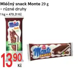 Žabka Zott Mléčný snack Monte nabídka