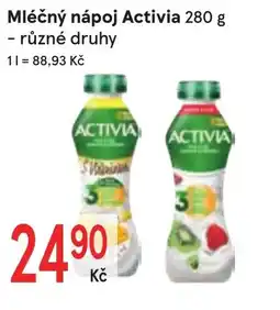 Žabka Mléčný nápoj Activia nabídka
