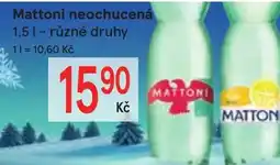 Žabka Mattoni neochucená nabídka