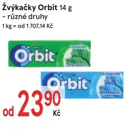 Žabka Žvýkačky Orbit nabídka
