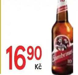 Žabka Gambrinus světlý výčepní nabídka