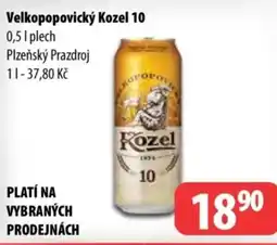 Partner Maloobchodní síť Velkopopovický Kozel 10 nabídka