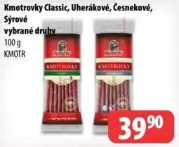 Partner Maloobchodní síť Kmotrovky Classic, Uherákové, Česnekové, Sýrové nabídka