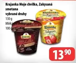 Partner Maloobchodní síť Krajanka Moje chvilka, Zakysaná smetana nabídka