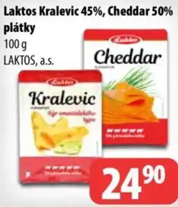 Partner Maloobchodní síť Laktos Kralevic 45%, Cheddar 50% plátky nabídka
