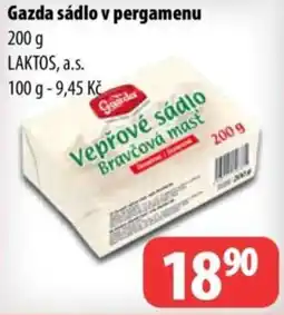 Partner Maloobchodní síť Gazda sádlo v pergamenu nabídka