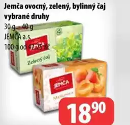 Partner Maloobchodní síť Jemča ovocný, zelený, bylinný čaj nabídka