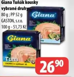 Partner Maloobchodní síť Giana Tuňák kousky nabídka