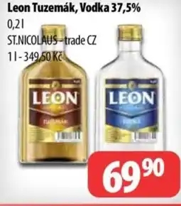Partner Maloobchodní síť Leon Tuzemák, Vodka 37,5% nabídka