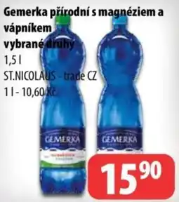 Partner Maloobchodní síť Gemerka přírodní s magnéziem a vápníkem nabídka