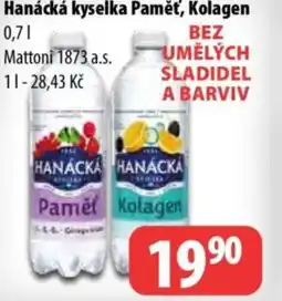Partner Maloobchodní síť Hanácká kyselka Paměť, Kolagen nabídka