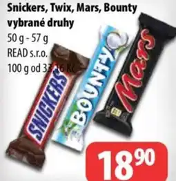 Partner Maloobchodní síť Snickers, Twix, Mars, Bounty nabídka