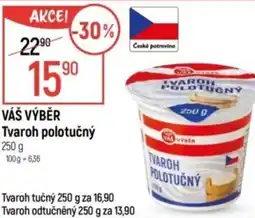 Globus VÁŠ VÝBĚR Tvaroh polotučný nabídka