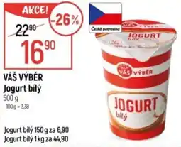 Globus VÁŠ VÝBĚR Jogurt bílý nabídka