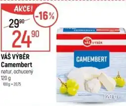 Globus VÁŠ VÝBĚR Camembert natur, ochucený nabídka