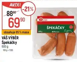 Globus VÁŠ VÝBĚR Špekáčky nabídka