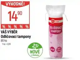Globus VÁŠ VÝBĚR Odličovací tampony nabídka