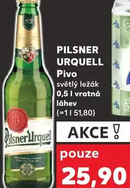 Kaufland PILSNER URQUELL Pivo nabídka