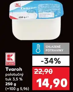 Kaufland Tvaroh polotučný tuk 3,5% nabídka