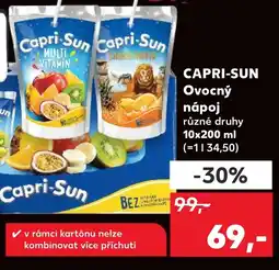 Kaufland CAPRI-SUN Ovocný nápoj nabídka