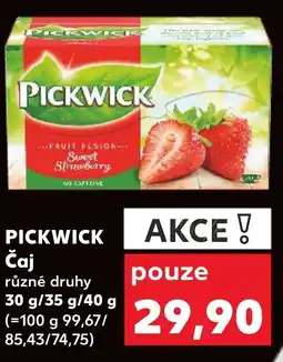 Kaufland PICKWICK Čaj nabídka