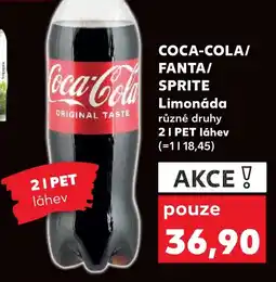 Kaufland COCA-COLA/ FANTA/ SPRITE Limonáda nabídka